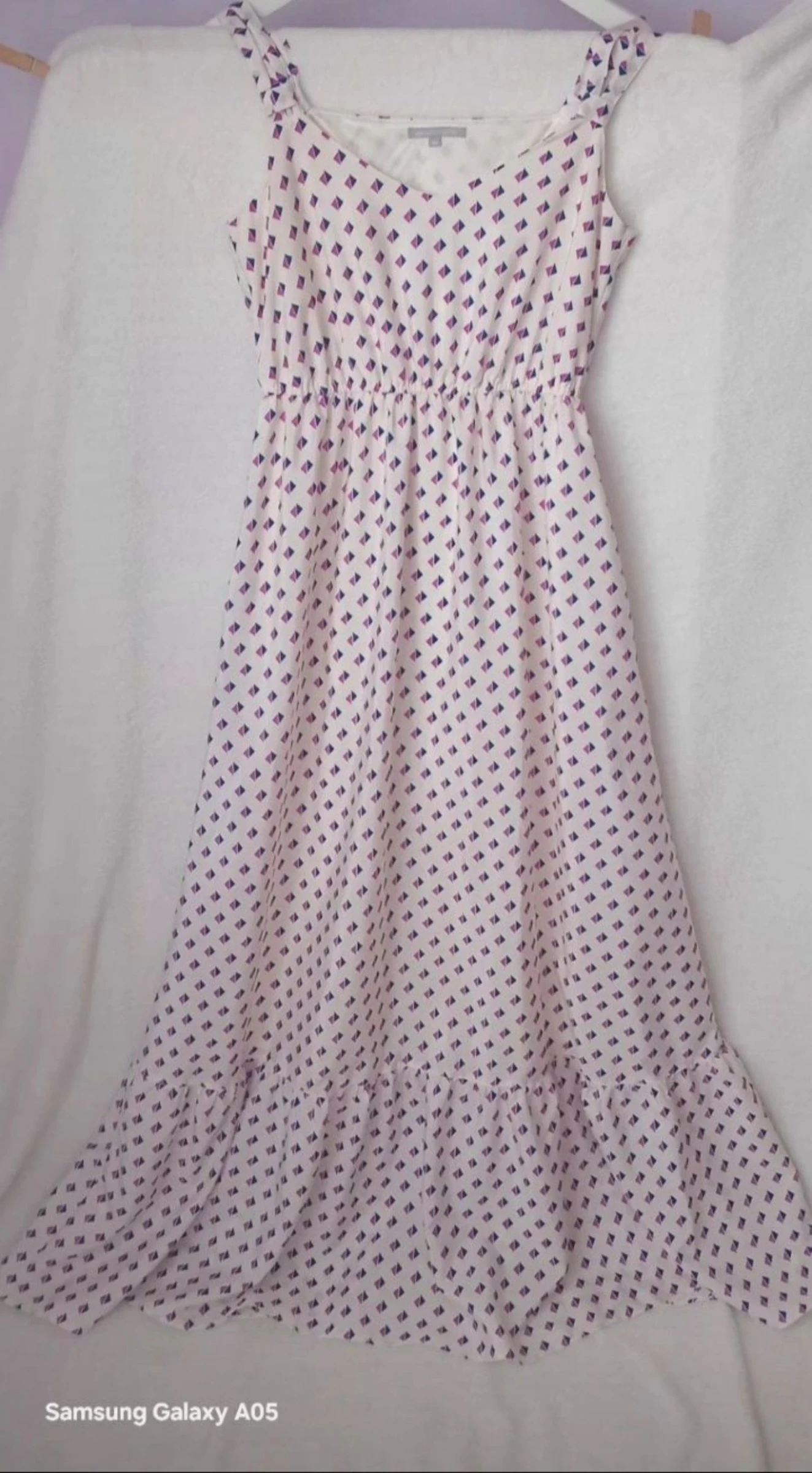 Robe longue fluide 3Suisses neuve•Motif géométrique•Taille 38